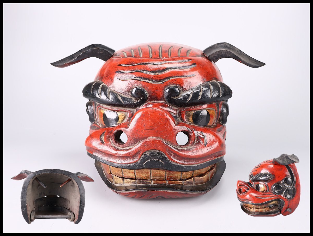 Yahoo!オークション - 鬼熊 欅彫刻 獅子噛 だんじり 地車 木彫 特大