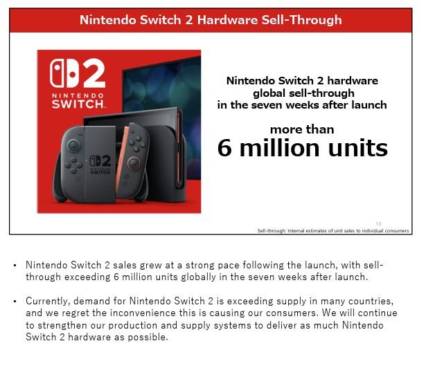 Nintendo Switch 2 sold 5.82 million units in Q1 FY26 | Shacknews