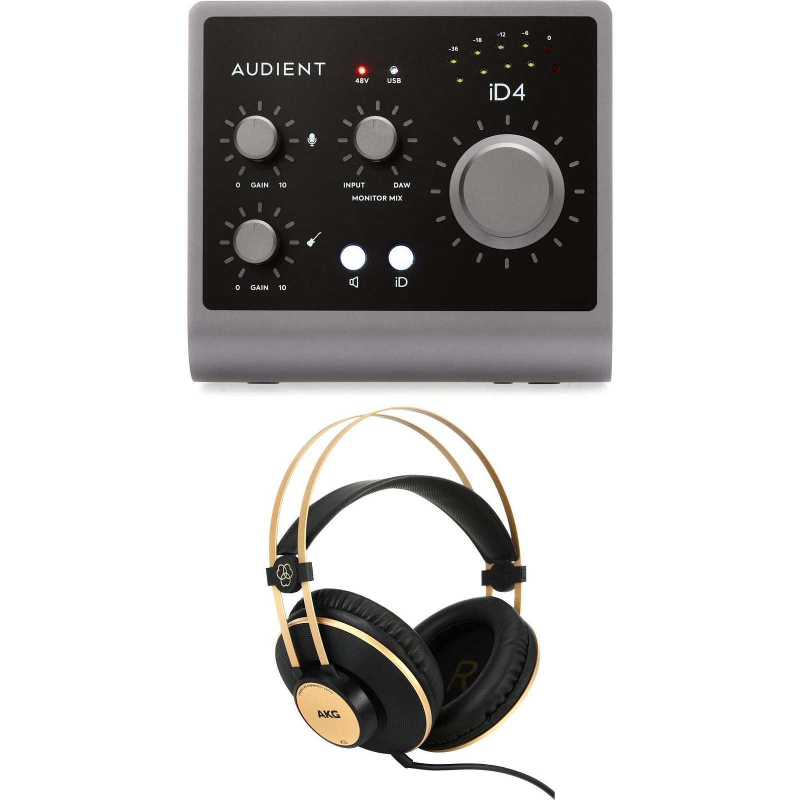 Audient iD4 MKII USB-C Audio Interface and Headphones | Sweetwater