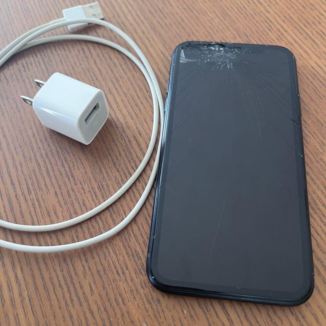 【ジャンク品】iPhone XR ブラック　液晶割れ Yahoo!オークション -「iphonexr ジャンク 割れ」の落札相場・落札価格